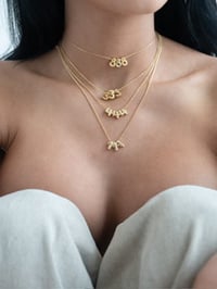 ANGEL NUMBER CHARM NECKLACE | ANGEL NUMBER DROP 