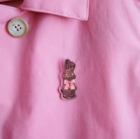 Image 5 of Chocolate Bunny acrylic pin 