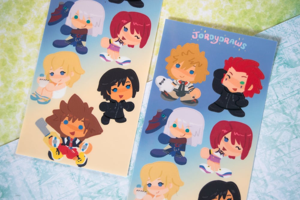 Image of Kingdom Hearts Cuties Sticker Sheet