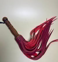 Image 2 of Super Stinger pointed end dark red flogger