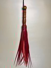 Image 3 of Super Stinger pointed end dark red flogger