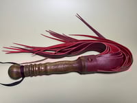 Image 1 of Super Stinger pointed end dark red flogger