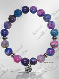Image 1 of ANA826110 - Charming Glitter Galaxy Bead Bracelet 