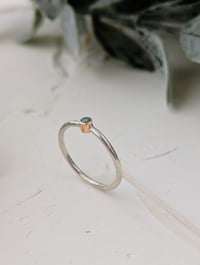 Image 2 of Dainty Gemstone Ring - Made to Order