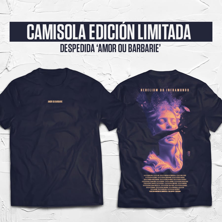 Image of CAMISOLA EDICIÓN ESPECIAL LIMITADA 'DESPEDIDA AMOR OU BARBÁRIE'