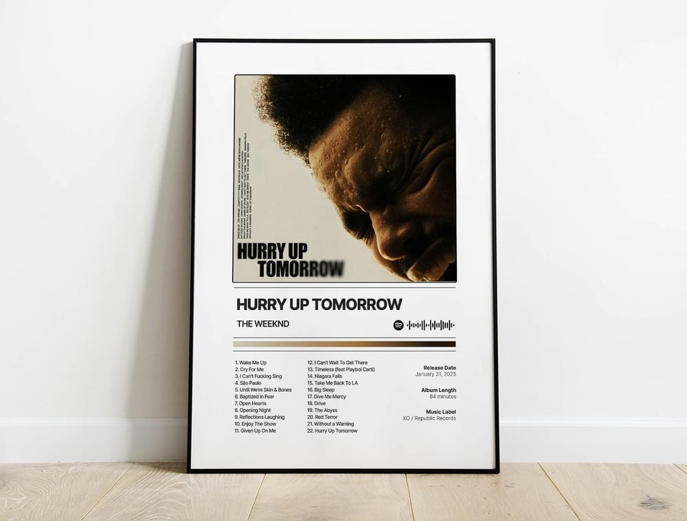 The Weeknd - Hurry Up Tomorrow Music Album Poster