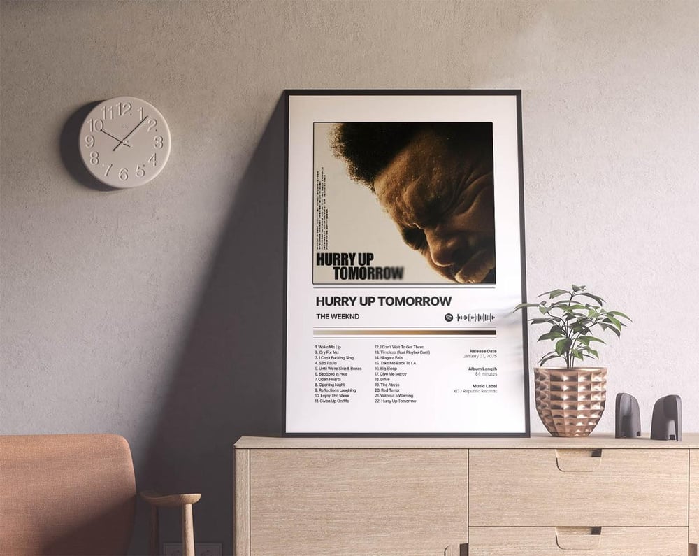 The Weeknd - Hurry Up Tomorrow Music Album Poster
