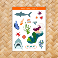 Image 1 of so inviting...jump in sticker sheet