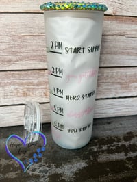 Image 3 of 20oz Nurse Matte Glass Tumbler 