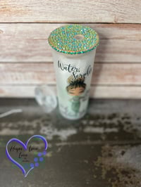 Image 3 of 20oz Nurse/Flamingo Matte Glass Tumbler 