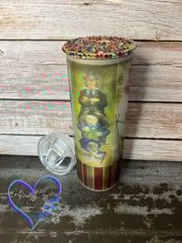 Image 1 of 20oz Haunted Mansion Matte Glass Tumbler 