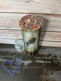 Image 5 of 20oz Haunted Mansion Matte Glass Tumbler 