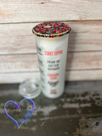 Image 3 of 20oz Stay Pretty Matte Glass Tumbler 