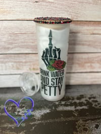 Image 1 of 20oz Stay Pretty Matte Glass Tumbler 