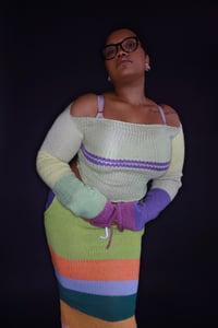 Image 4 of Knit Off The Shoulder Top 