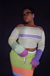 Image 1 of Knit Off The Shoulder Top 