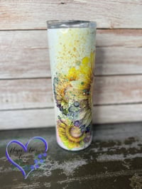 Image 3 of 20oz Sunflower Holographic Sublimation Tumbler