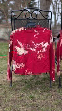 Image 7 of GIVER TAKER red cropped longsleeve