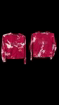 Image 1 of GIVER TAKER red cropped longsleeve