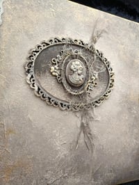 Image 3 of HANDMADE WHITE SPIRAL SCRAPBOOK