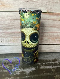 Image 1 of 20oz Halloween Skeleton Glows in the Dark