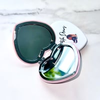 Image 2 of Heart Shape Compact Mirror