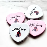 Image 5 of Heart Shape Compact Mirror