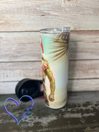 Image 2 of 20oz Surfing Santa Tumbler