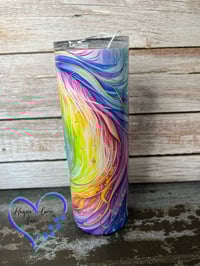 Image 3 of 20oz Unicorn Holographic Sublimation Tumbler 