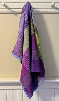 Image 2 of "Lilac Bush" 100% Cotton Boucle' Handwoven Towel