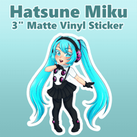 Image 1 of Dancing All Night Hatsune Miku Sticker