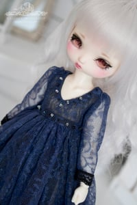 Image 5 of LIMITED - blue and black lace gown for Dodollsdream Teacup girls