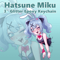 Image 1 of Rabbit Hole Hatsune Miku Decal / Transfer Sticker
