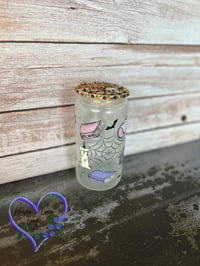 Image 2 of 16oz Spell Book  Glow in the Dark Glass Can