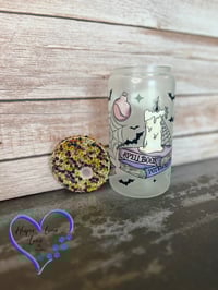 Image 4 of 16oz Spell Book  Glow in the Dark Glass Can