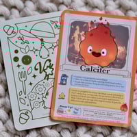 Image 1 of Calcifer Fanart Trading Card