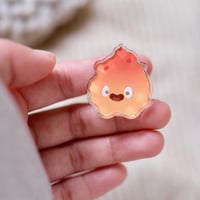 Image 1 of Calcifer Fanart Pin