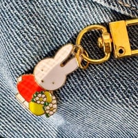 Image 1 of Gold Enamel Miffy Charm