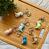 Image 2 of Chibi Iridescent Dinosaur Keychain