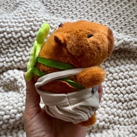 Image 3 of Capybara Plush Keychain