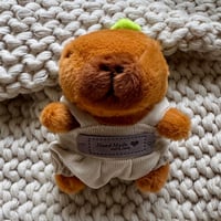 Image 4 of Capybara Plush Keychain