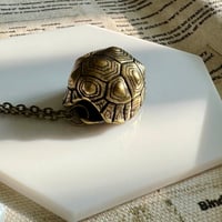 Image 3 of Bronze Ringing Turtle Shell | Necklace