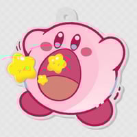 Image 2 of Kirby and Stars Keychain