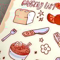 Image 2 of Grocery List Sticker Sheet