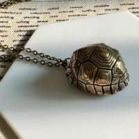 Image 4 of Bronze Ringing Turtle Shell | Necklace