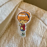 Image 1 of Café Girl Pin