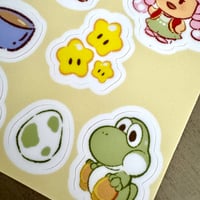 Image 2 of Toad and Friends Sticker Sheet