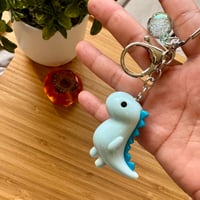 Image 6 of Chibi Iridescent Dinosaur Keychain