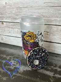 Image 3 of 16oz Fall Butterfly Shimmer Glass Can 