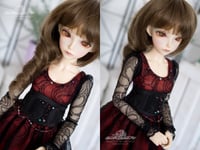Image 5 of LIMITED - Black and red lace gown with corset for MNF/PetiteMarionette girls
